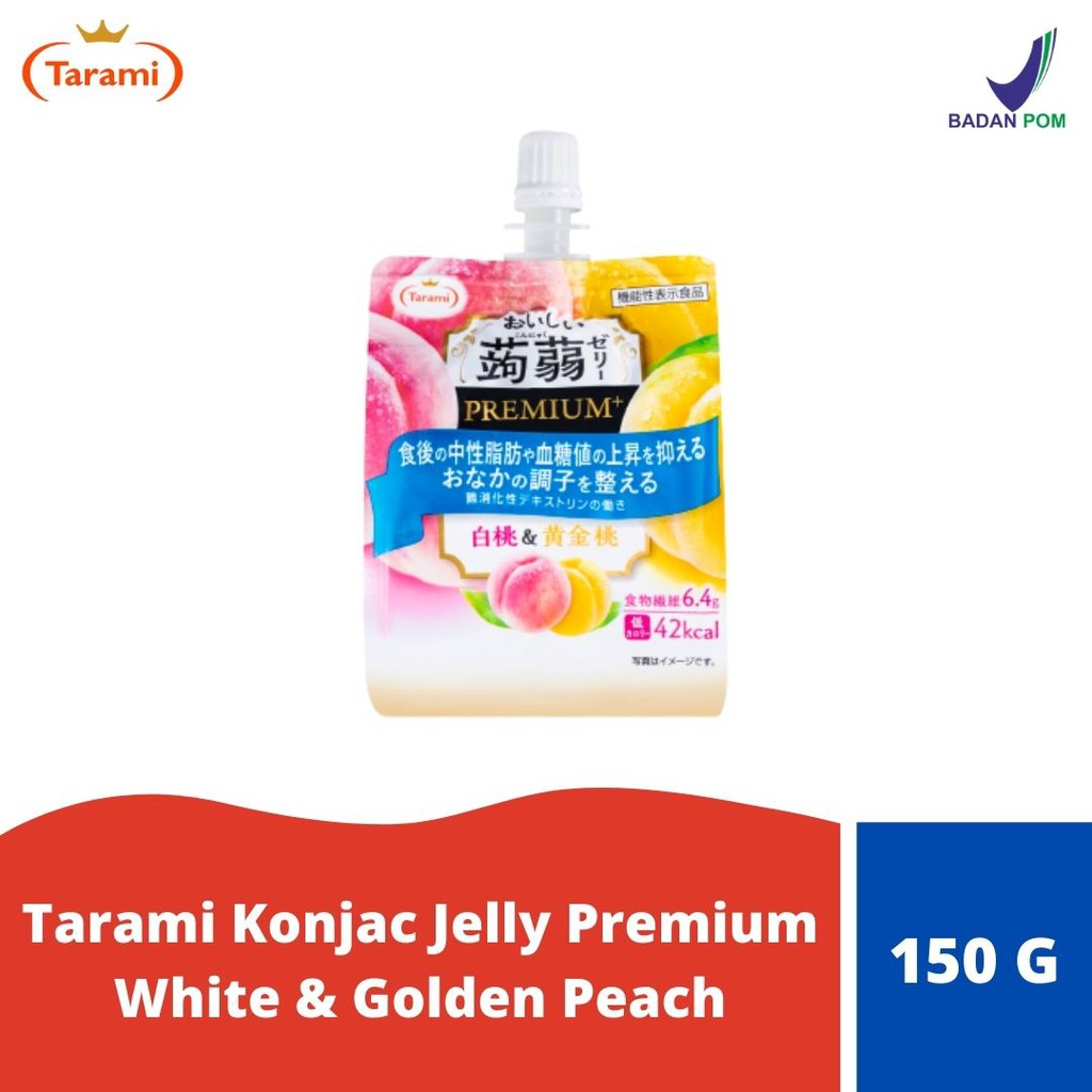 Tarami Konjac Jelly Premium White Golden Peach Shopee Indonesia