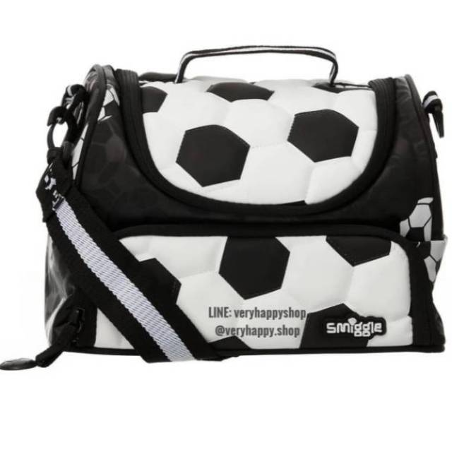  Smiggle  Goal Strap Double Decker Lunchbox lunchbag tas  