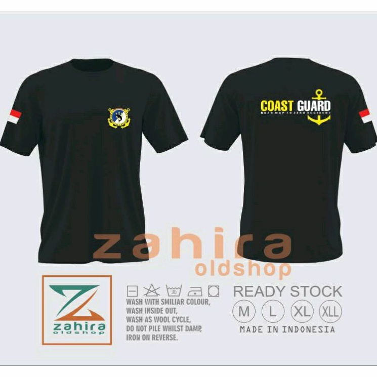 Kaos Coast guard / Baju Coast Guard / Atasan Coast Guard Lengan Pendek