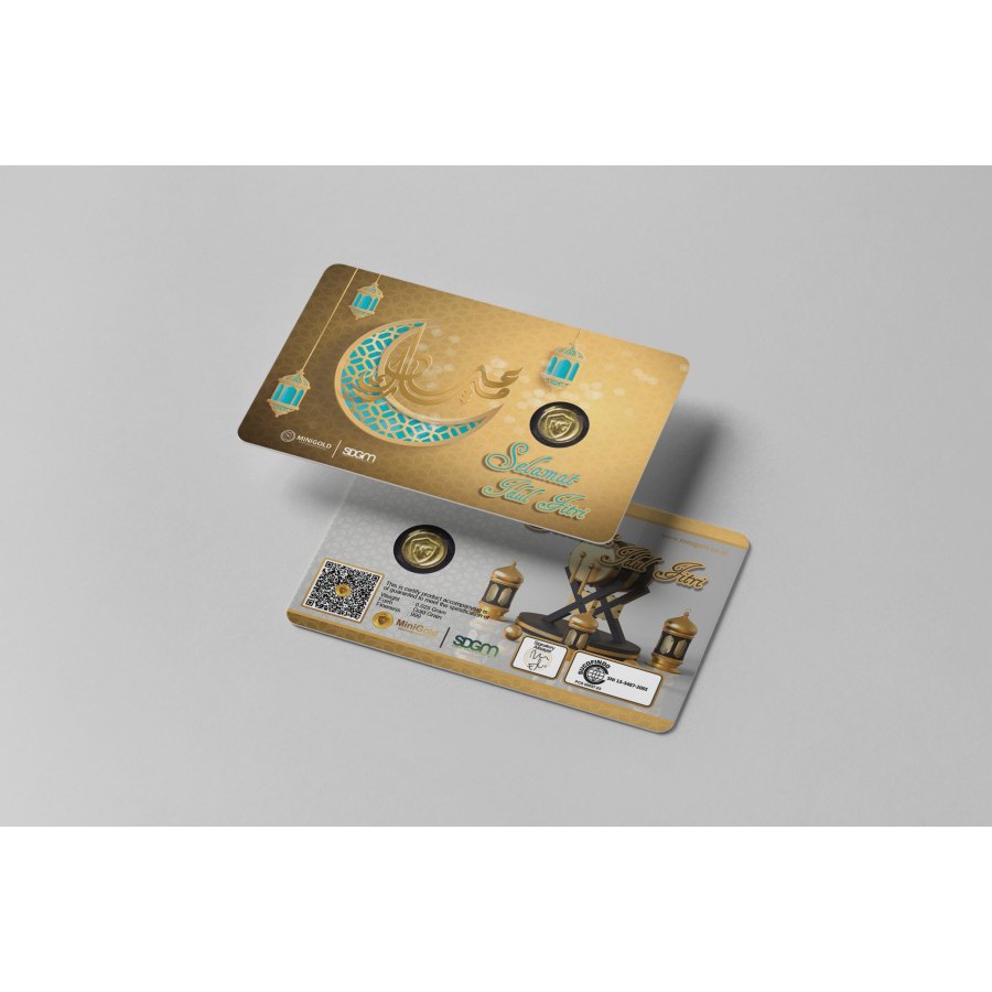 MiniGold 0,05 gram (Logam Mulia Emas Batangan 24 Karat) - Idul Fitri