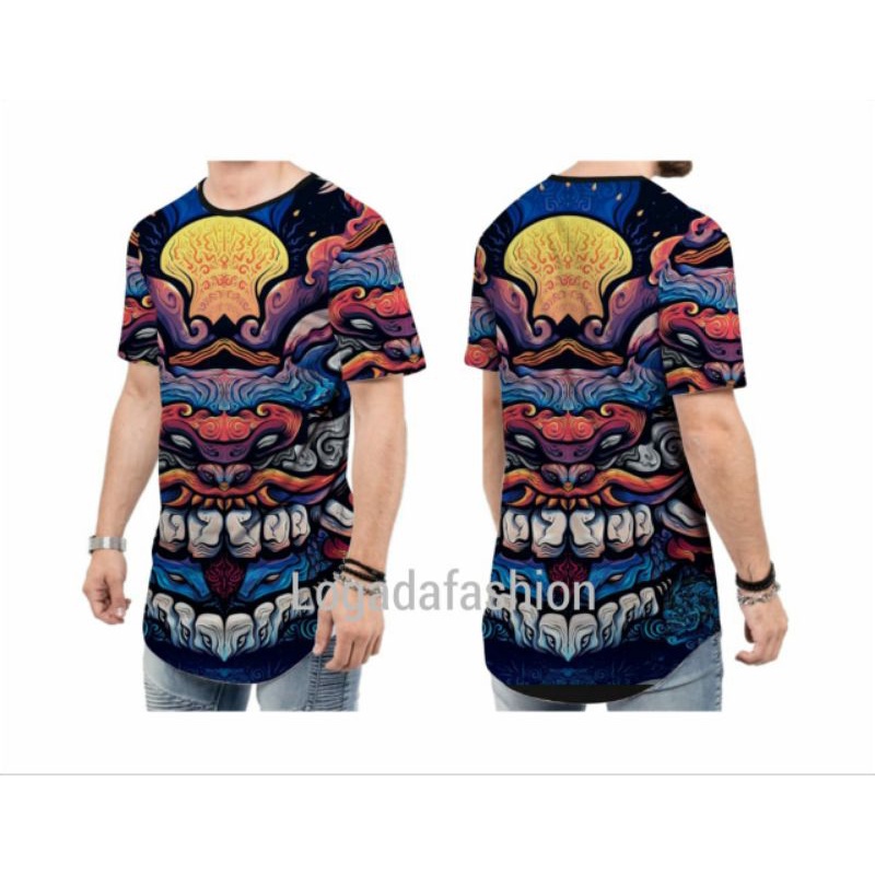 kaos longline tshirt