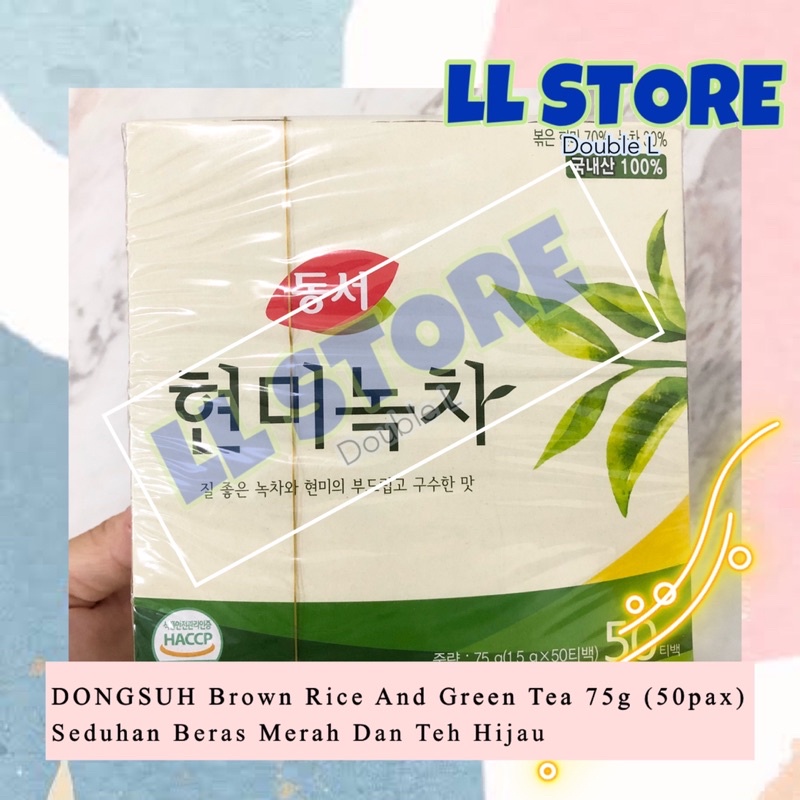 DONGSUH Brown Rice And Green Tea 75gr | Teh Hijau Beras Merah Korea