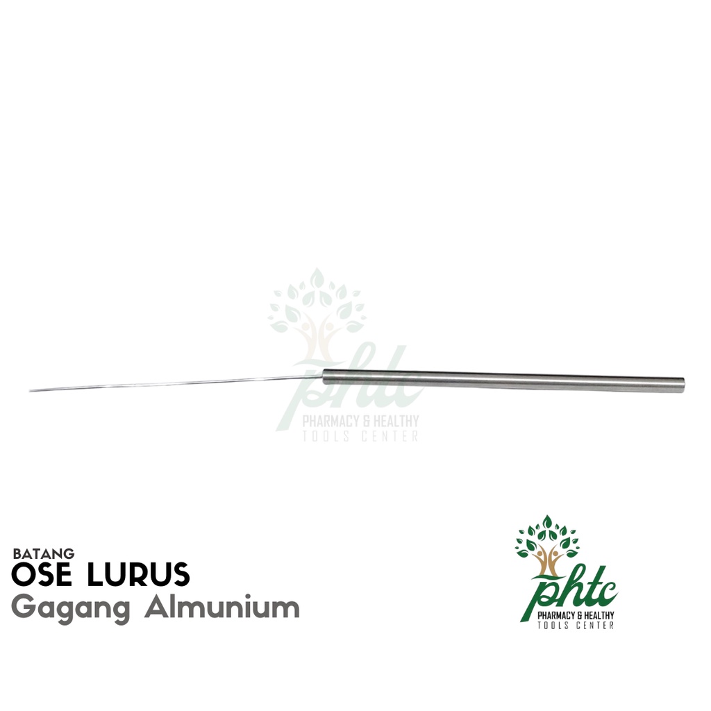 Ose Lurus Gagang Aluminium 25cm l Jarum Inokulum Lurus l Jarum Ose