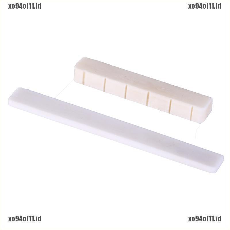 【XO^COD】White Guitar Parts 6 String Classical Guitar Bone Bridge Saddle And Nut Se