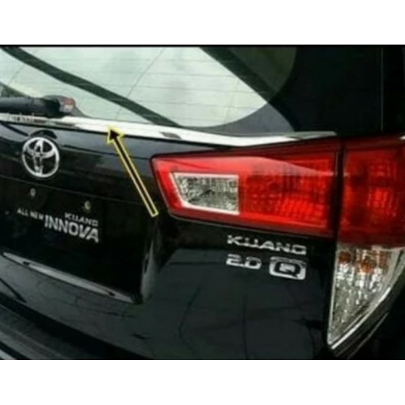 List lis kaca belakang chrome mobil innova Ribon 2016