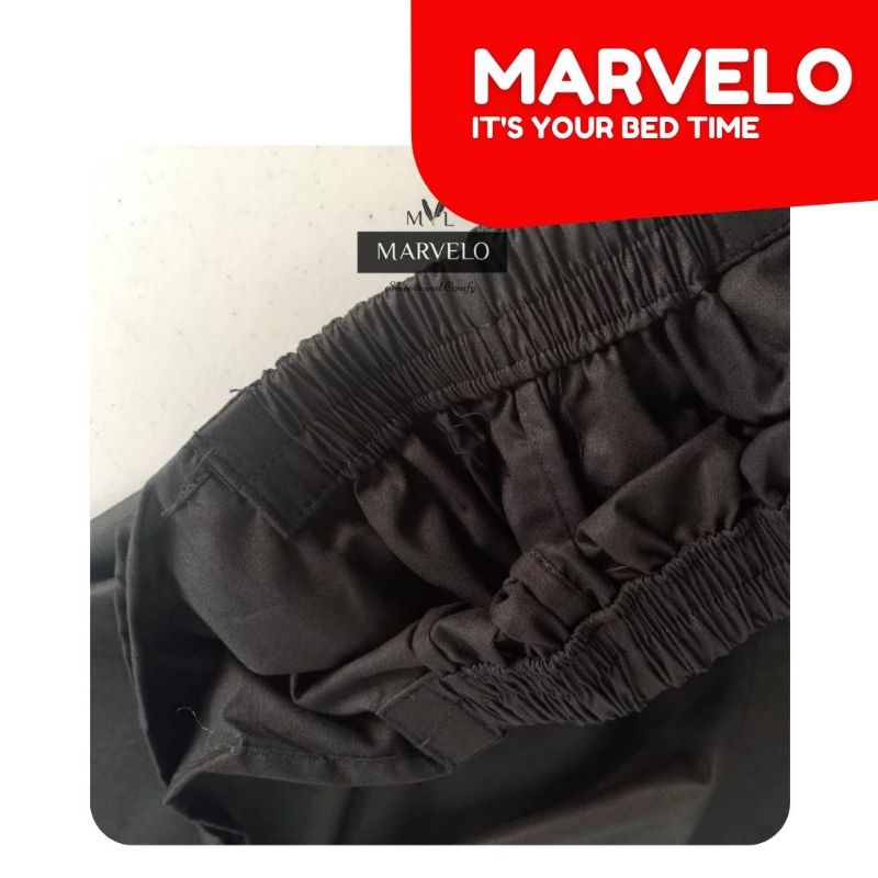 Feraristore Premium Deep Black -Sprei Set Katun Hitam Polos - Ukuran By Marvelo - Seprei Set 90X200