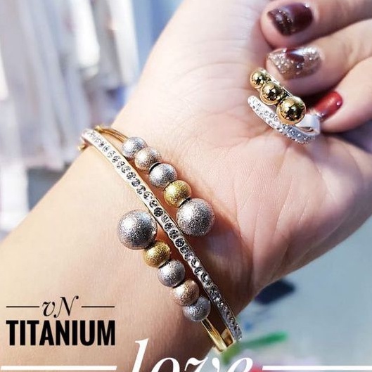 TiTanium set gelang cincin AT2