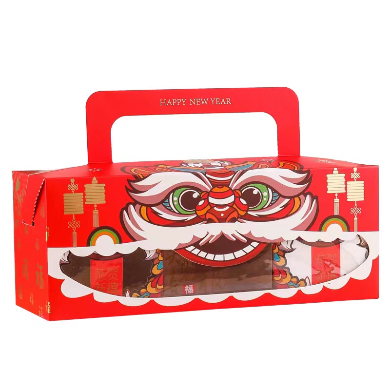 Kotak kue Imlek kue roti permen Paper Box Hampers Suvenir Kado PB 22 cny