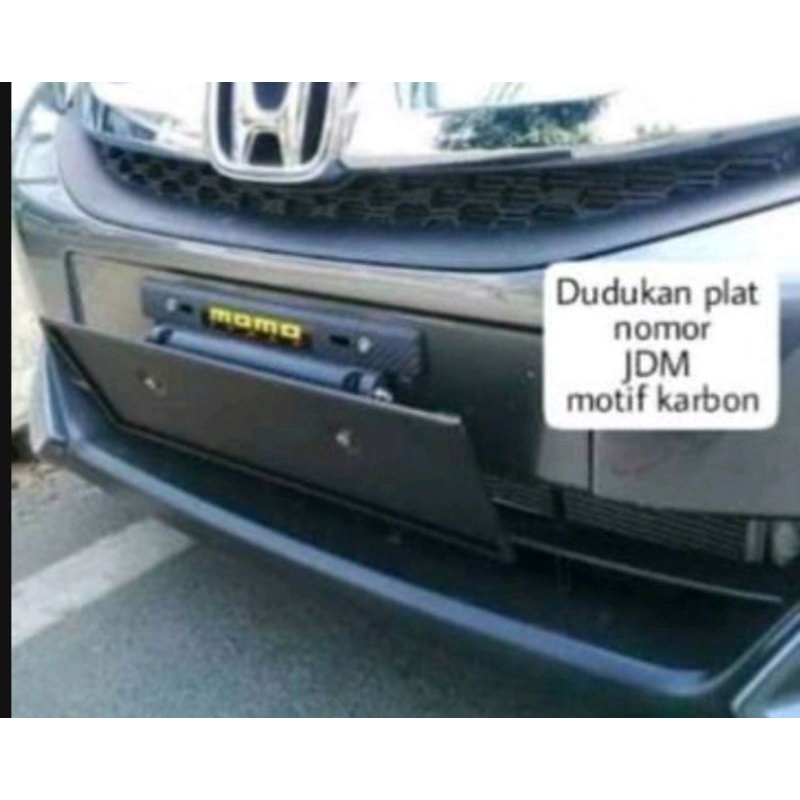 Dudukan Plat Nomor Carbon Racing Tatakan Cover Model JDM