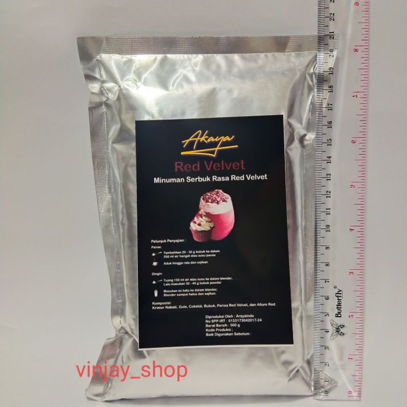 

Red velvet 500 gram minuman bubuk