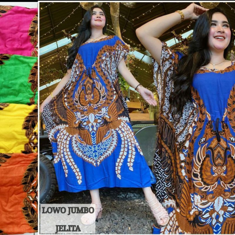 DASTER LOWO JUMBO LD 120-130 BAHAN RAYON SANTUNG ADEM BERKUALITAS.