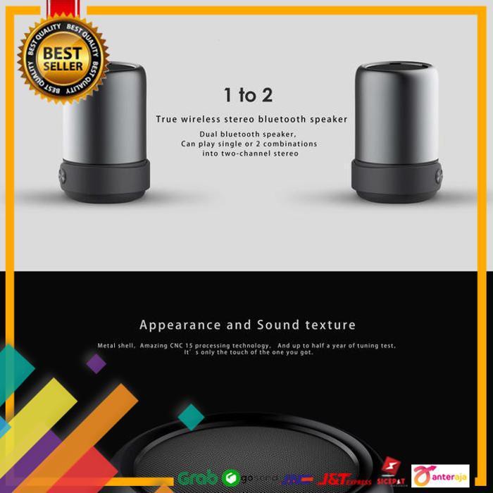 PROMO.. SAKUMINI Y2 MINI PORTABLE BLUETOOTH SPEAKER STEREO V5.0 - ABU-ABU ..TERMURAH