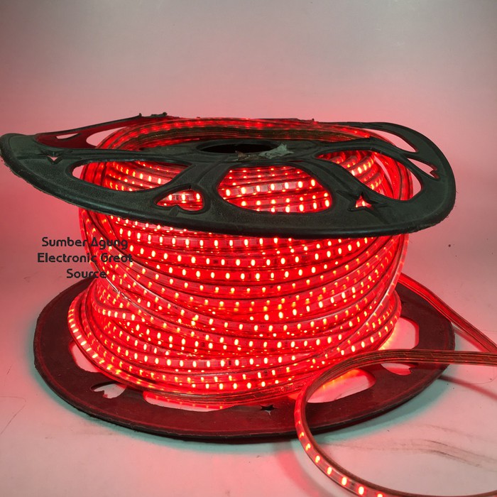 Stripled Merah Strip LED Terang Anti Air Waterproof
