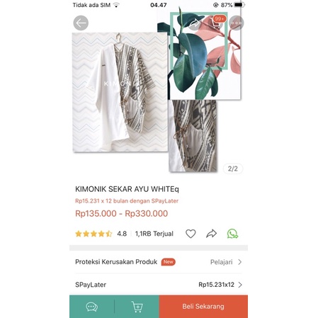 preloved outer sekar ayu white by kimonik