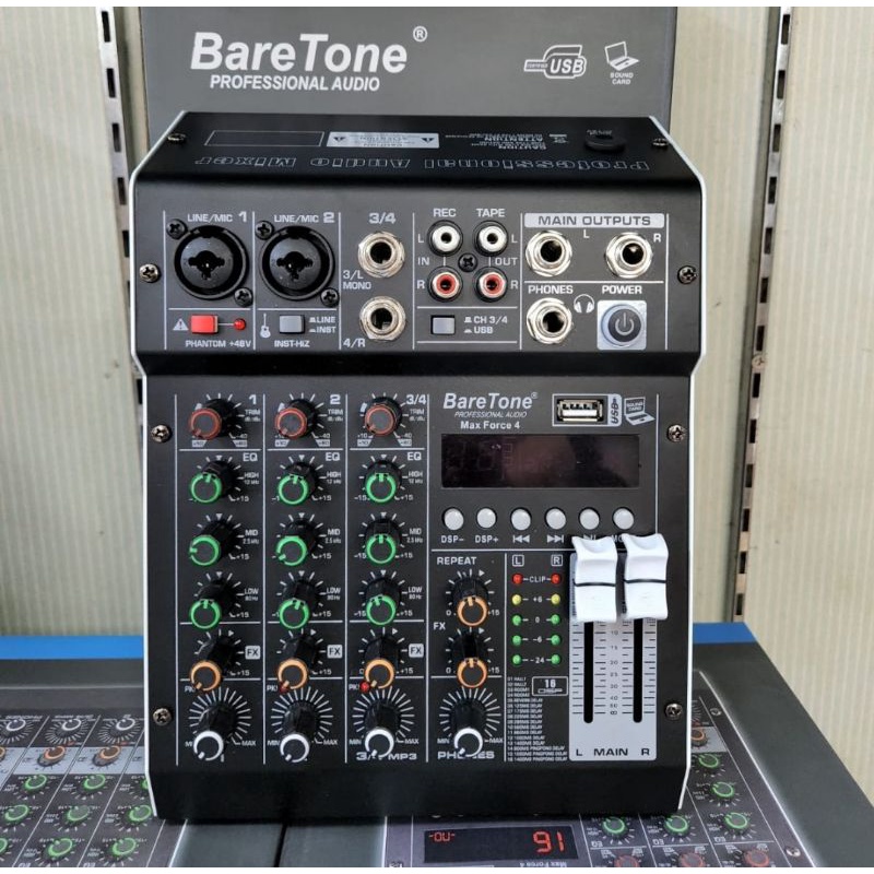 Mixer Baretone 4 Channel Max Force 4 , Mixer Bluetooth New Arrivals