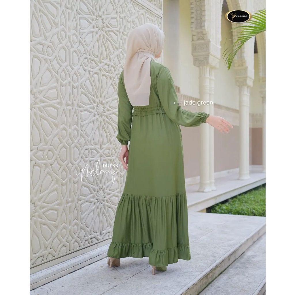 Promo MIDI MELANY DRESS KATUN JEPANG LOKAL Terlaris