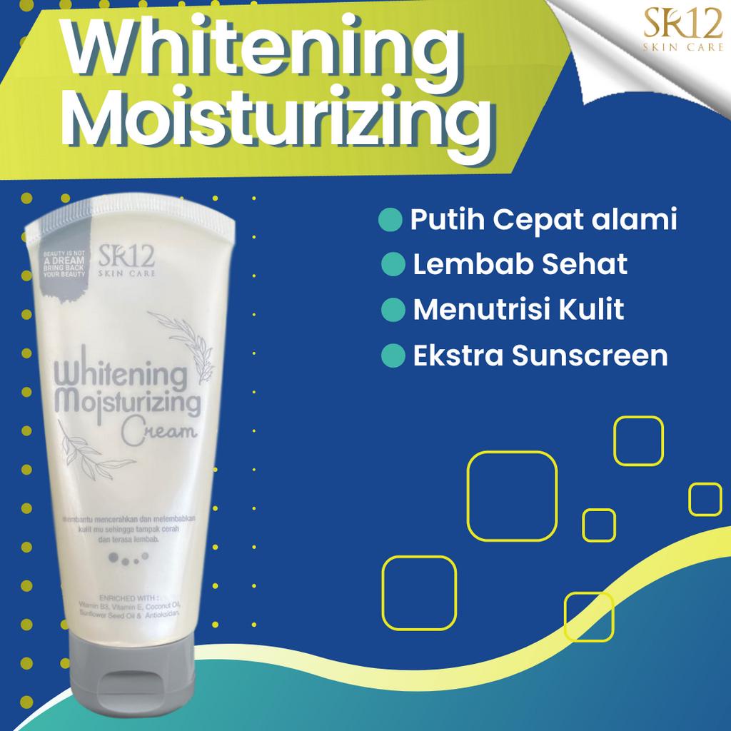 Body Lotion SR12 Whitening Moisturizing Cream Mencerahkan dan Pemutih Kulit Tangan Kaki Leher Badan 