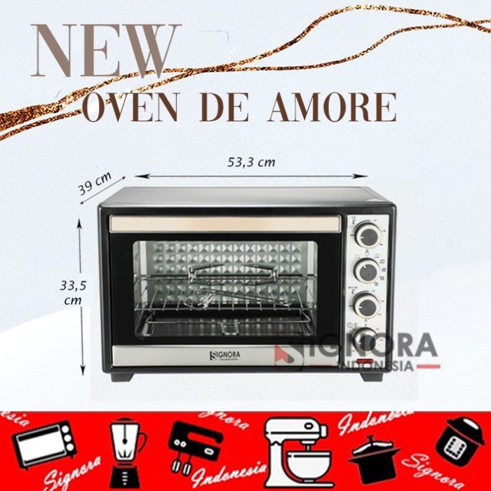 SIGNORA DE AMORE Oven Listrik 38 liter + Free Gift