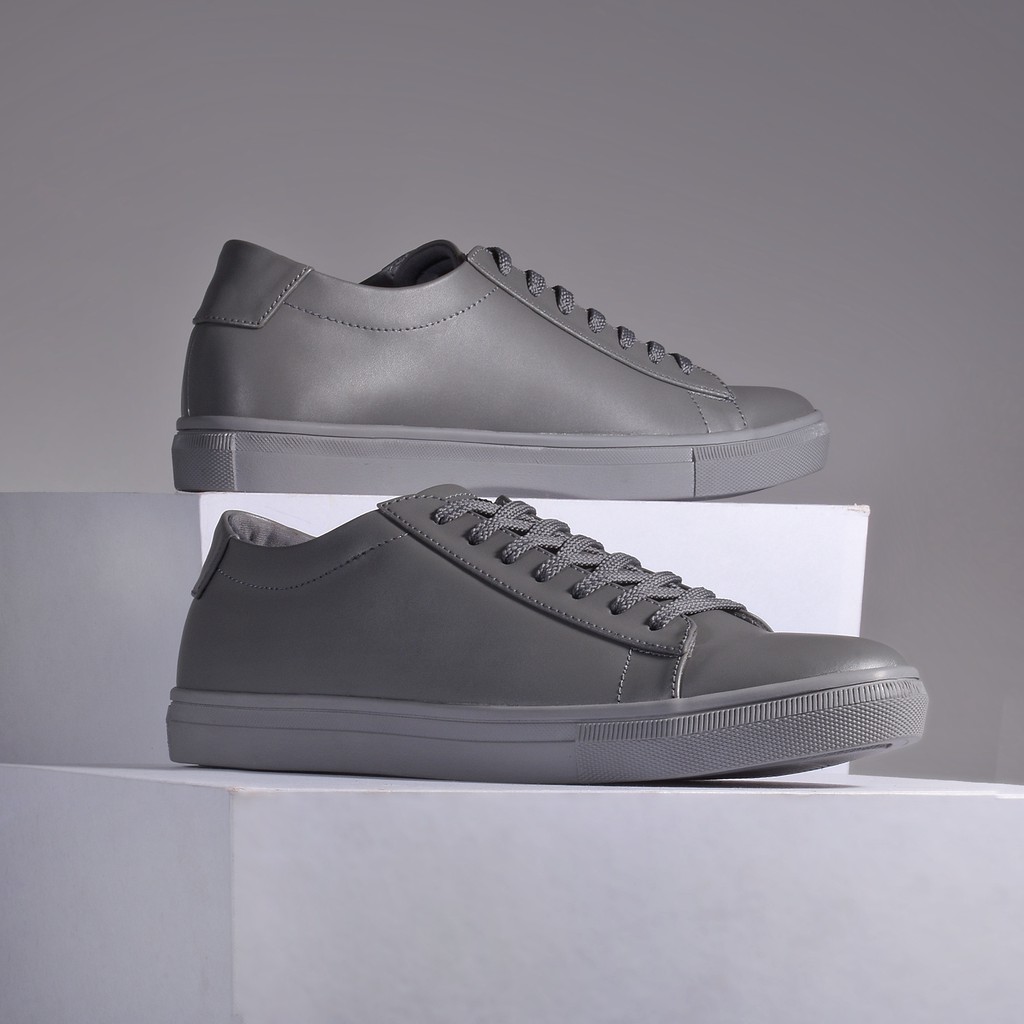 HUMB GREY |Reyl x FORIND| Sepatu Putih Casual Sneakers Kasual Polos Original Pria Cowok Footwear Ori