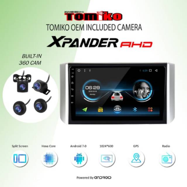 Tomiko OEM Xpander AHD + Camera 360