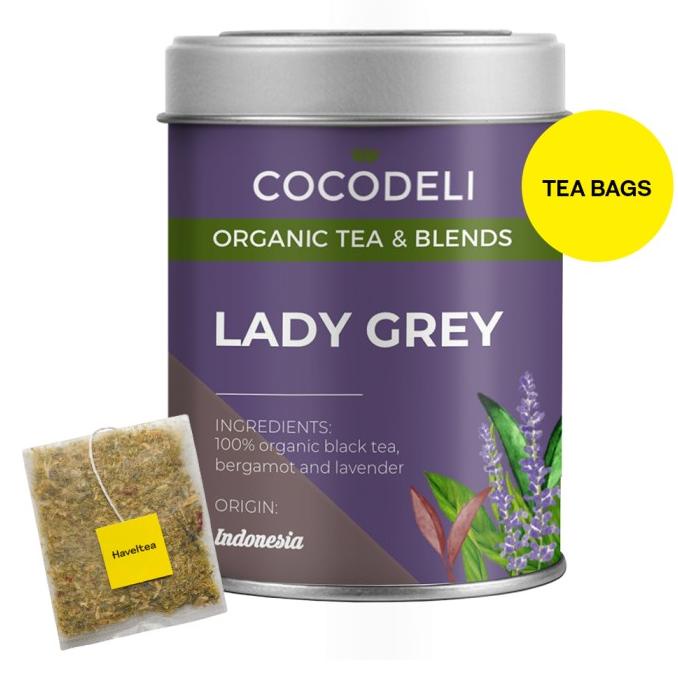 

(BISA COD) LADY GREY | Big Tin | Cocodeli by Haveltea Organic |Teh Hitam Bergamot GRATIS ONGKIR Kode 1338