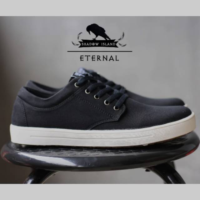 Sepatu Lokal Shoes Local Pride SIF Eternal Low Cut Black White