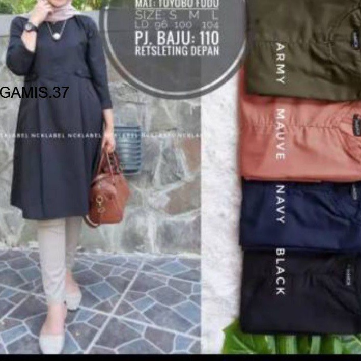 Gamis.37 (Tunik | tunik remaja | atasan | atasan tunik | polos | Long Tunik) (DTC)