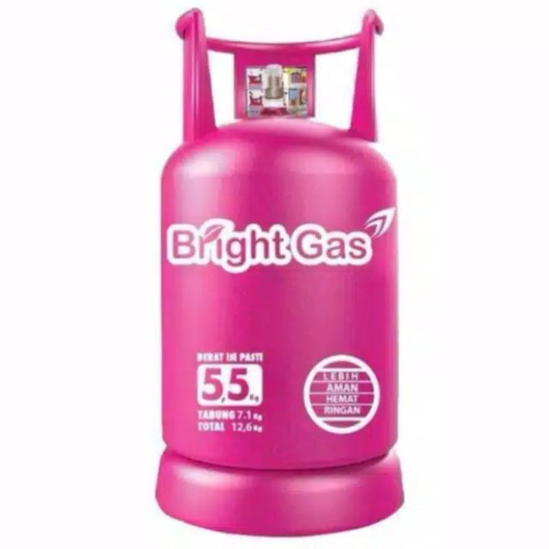 Tabung Gas Pink 5.5kg +Isi / Tabung Gas Elpiji 5.5kg + Isi Tabung Bright Gas 5.5kg + Isi Tabung Brig