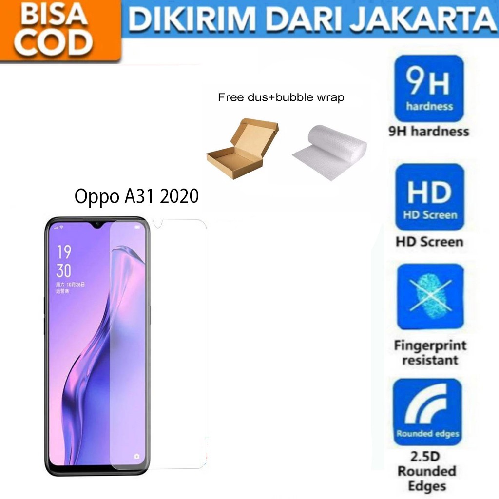 Oppo A31 2020 Tempered Glass Screen Protector Anti Gores