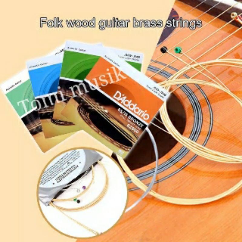 Senar gitar akustik string d'addario bronze EZ890 EZ900 EZ910 EZ920