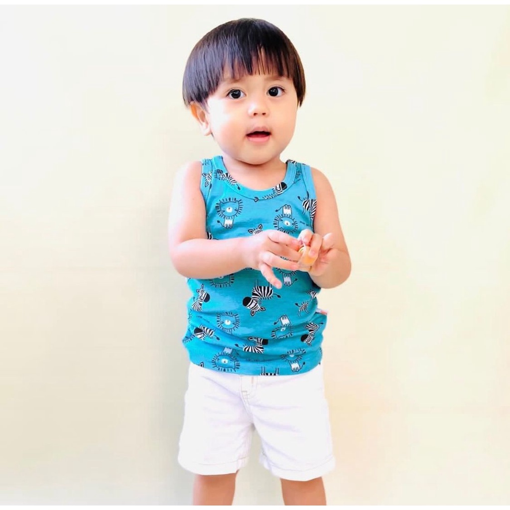 Castle - Velvet Junior Singlet Luar Printing - Baju Skinwear Anak