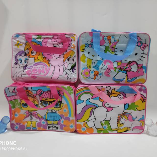

Tas tenteng / GOODIE BAG/ TAS ULANG TAHUN KARAKTER ANAK/ BINGKISAN SOUVENIR ULANG TAHUN