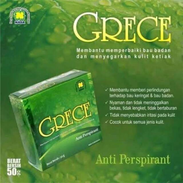 Grece produk nasa. Menghilangkan bau badan.gatal .panu kadas d kurap