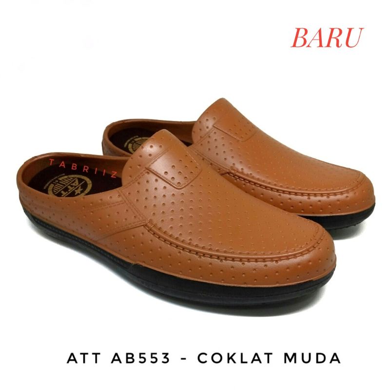 Sandal Slop ATT ABK550 Coklat Sandal Karet Pria - Murah Berkualitas