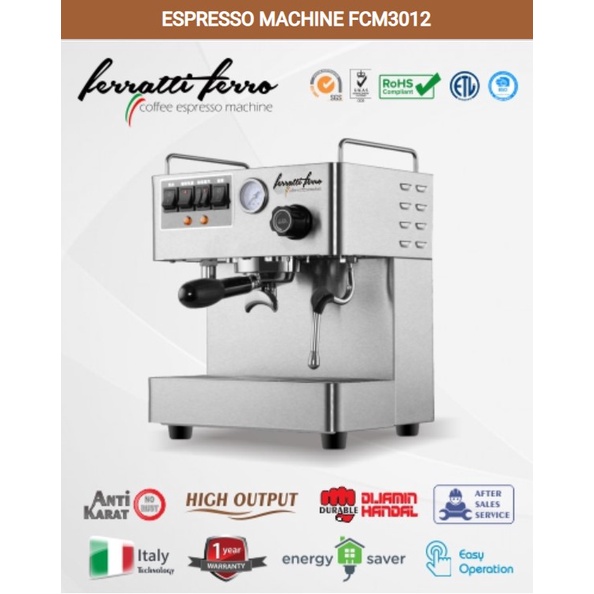 Espresso Machine Ferratti Ferro FCM 3012 - Mesin Espresso Mesin KOPI FCM 3012 Ferratti Ferro