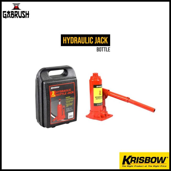 Krisbow Hydraulic Bottle Jack Dongkrak Hidrolik 2 Ton