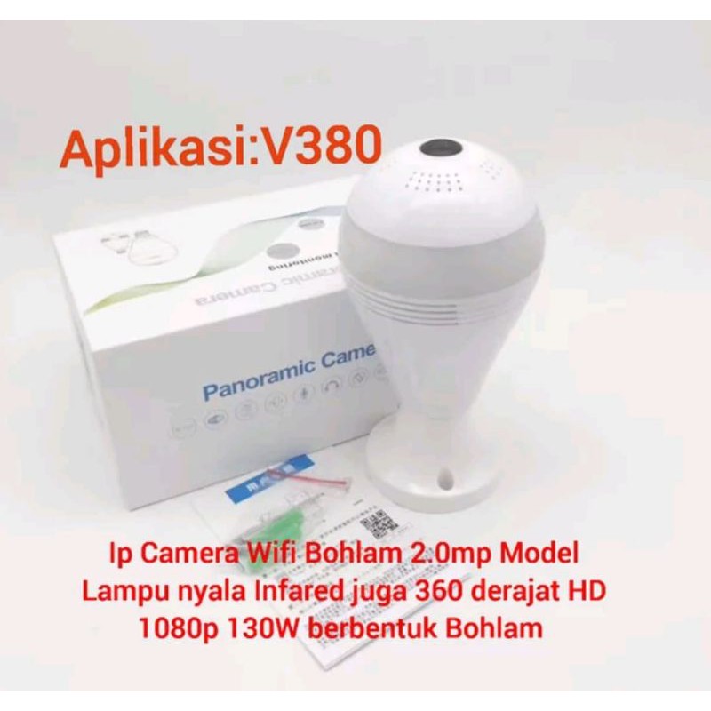 Kamera CCTV WIFI Bohlam IP Camera APP V380 - IP BOLAM V380 FULL HD