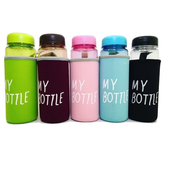 Tempat Minum My Bottle Infused Full Color + Sarung Minum