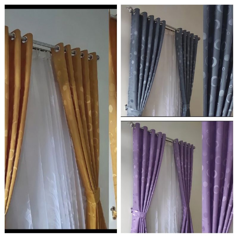 Gorden Jendela Panjang 2 Meter 250cm gorden Pintu Kamar Korden Terbaru Ruang Tamu Gorden Motif Polka