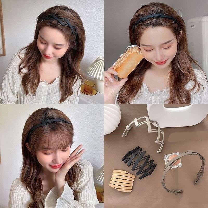 BOSJKT0060 Bando Lipat Fashion Korea Style Bandana Rambut Magic Folded Hairband