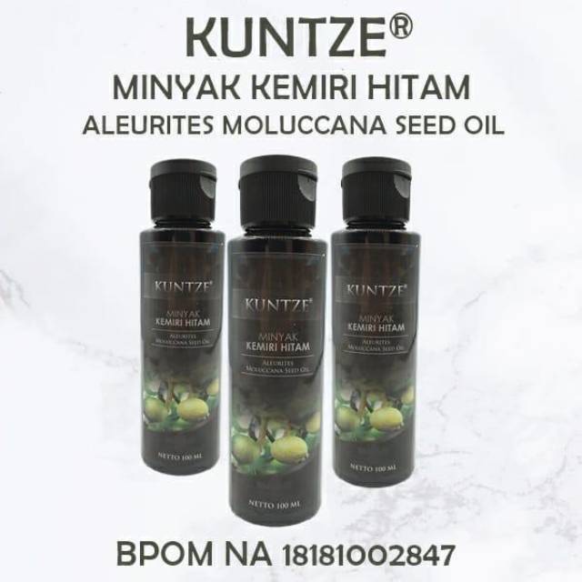 MINYAK KEMIRI HITAM KUNTZE ORIGINAL BPOM 100ML PENUMBUH RAMBUT BOTAK PENYUBUR RAMBUT PENGHITAM RAMBUT TREATMENT RAMBUT