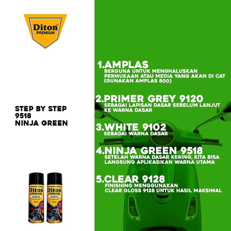 DITON PREMIUM Ninja Green K9518 400 ml