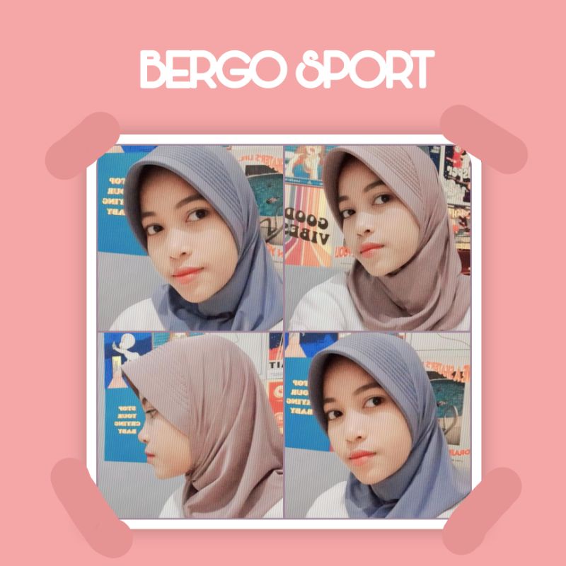 Bergo Sport pendek/ Bergo Jersey premium