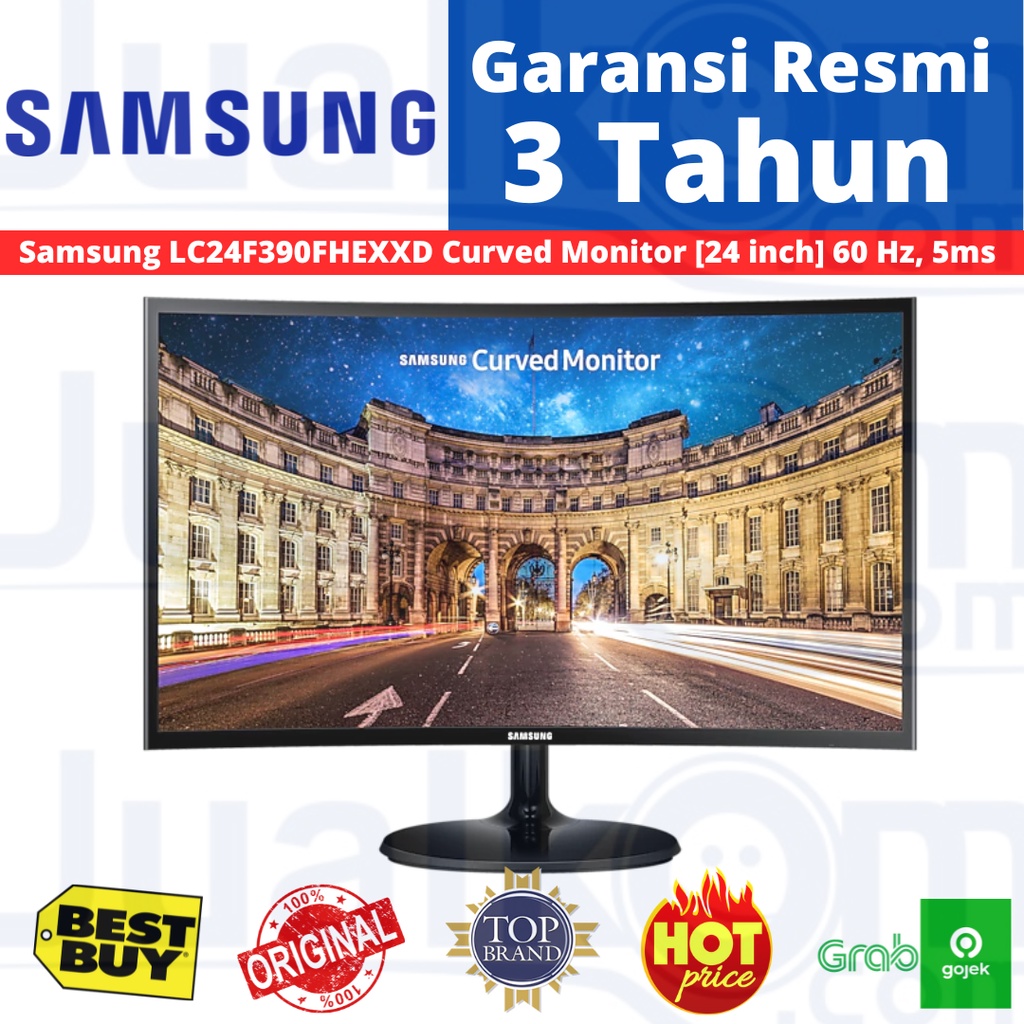 Samsung LED 24&quot; LC24F390FHEXXD Curved Monitor 24 inch Resmi