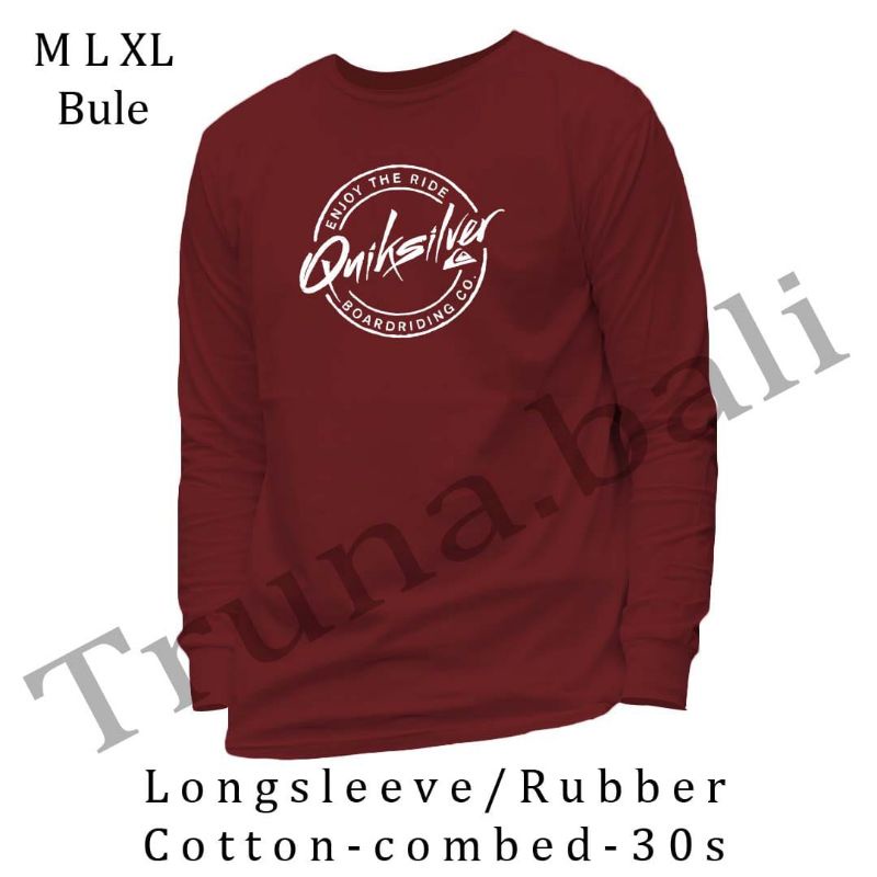 kaos pria lengan panjang quiksilver aj1