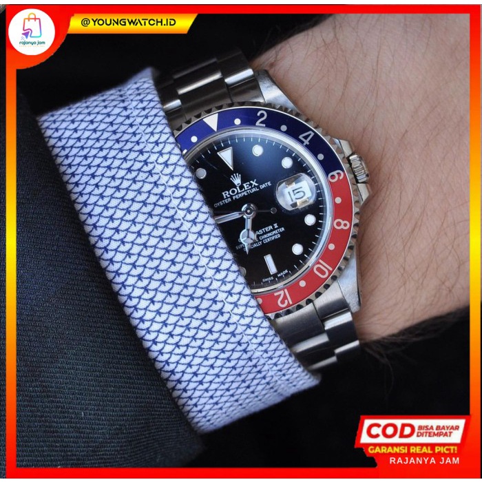 Jam Tangan Pria Terbaru Watch Keren Fashion COD Murah Q6D4 JAM TANGAN ROLEX SUBMARINER GMT MASTER RA