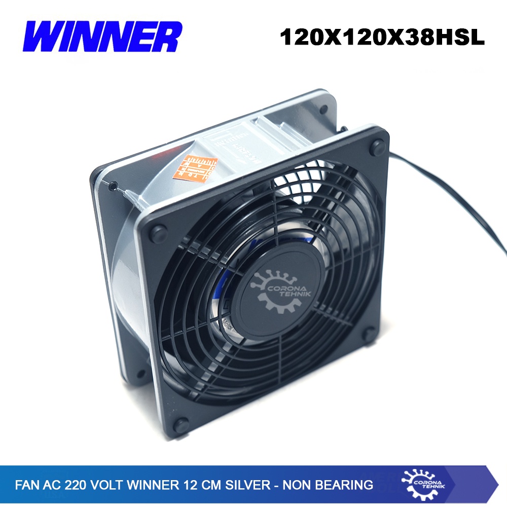 Winner - Fan AC 220 Volt 12 cm Silver - Non Bearing