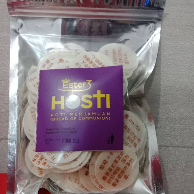 Hosti - Roti Perjamuan Kudus bahasa Mandarin