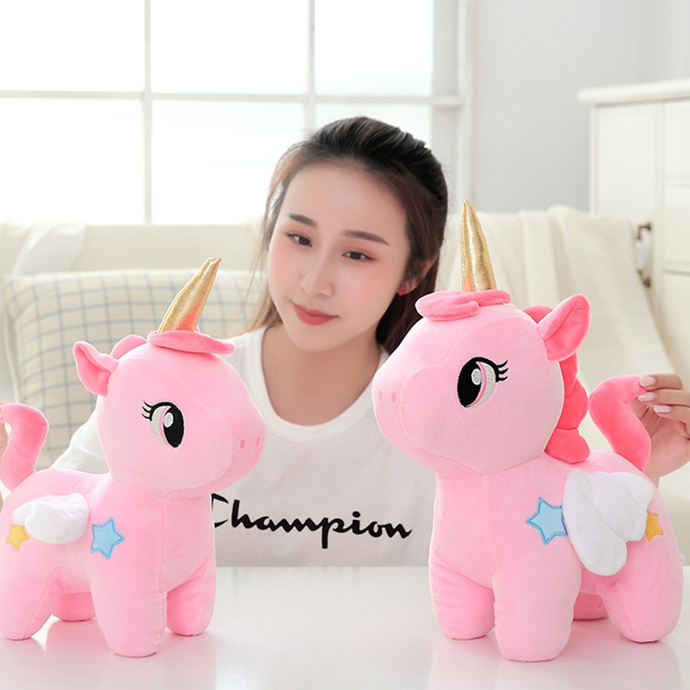 【TK】10/20/25cm Kawaii Unicorn Plush Toy Soft Stuffed Unicorn Soft Dolls Animal Horse Toys For Children Girl Pillow Birthday Gifts