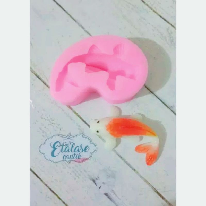 Cetakan silikon ikan koi cetakan puding koi